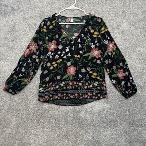 Boho Peasant Blouse Small Cottagecore Festival Romantic Lightweight Fairy Grunge